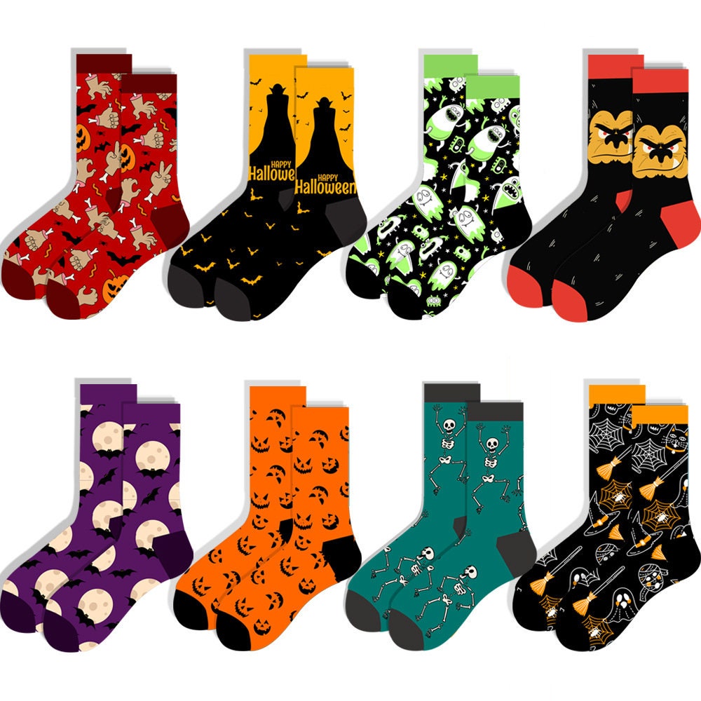 Halloween Fledermaus Socken Damen Kleidung Unterwäsche & Nachtwäsche Socken Alternative Socken 