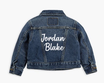 Custom Denim Jacket Levi's Baby Jacket Custom Jacket Custom Baby Jacket Custom Kids Jacket Baby Shower Gift Birthday Gift Kids Gift