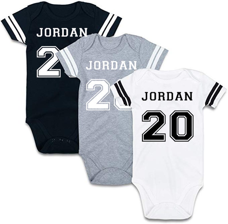 Custom Baby Jersey Onesie Etsy