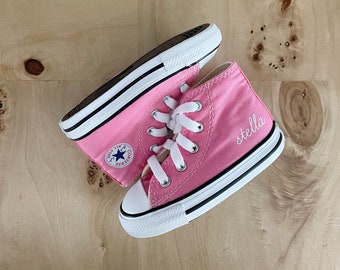 Custom Baby Toddler Converse Custom Sneakers Kids Birthday Christmas Gift Monogrammed Monogram