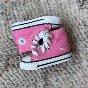 Custom Baby Toddler Converse Custom Sneakers Kids Birthday Christmas Gift Monogrammed Monogram