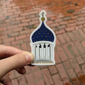 Colt Building, Harford Connecticut Sticker, Connecticut Sticker, 2×3 inches