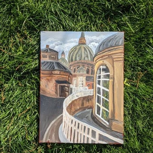 Vatican City Italy, Oil Painting, Italy Painting, Orginal Painting, Vatican City, Italian Landscape, Architecture Painting, 16 × 12 inches