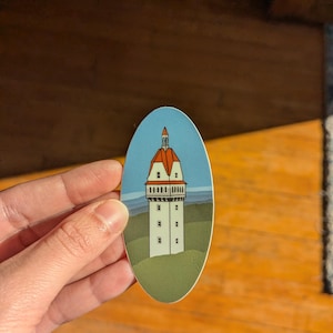 Talcott Mountain Sticker, Heublein Tower Sticker, Connecticut Sticker, New England Sticker, 2×3 inches
