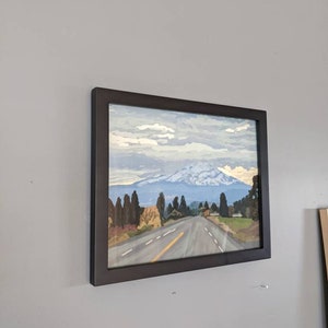 Mount Hood Painting, Digital Illustration, Wall Art, Living room Wall Art, Framed Art, Landscape Painting, 8×10 inches