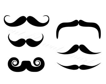 mustache logo etsy
