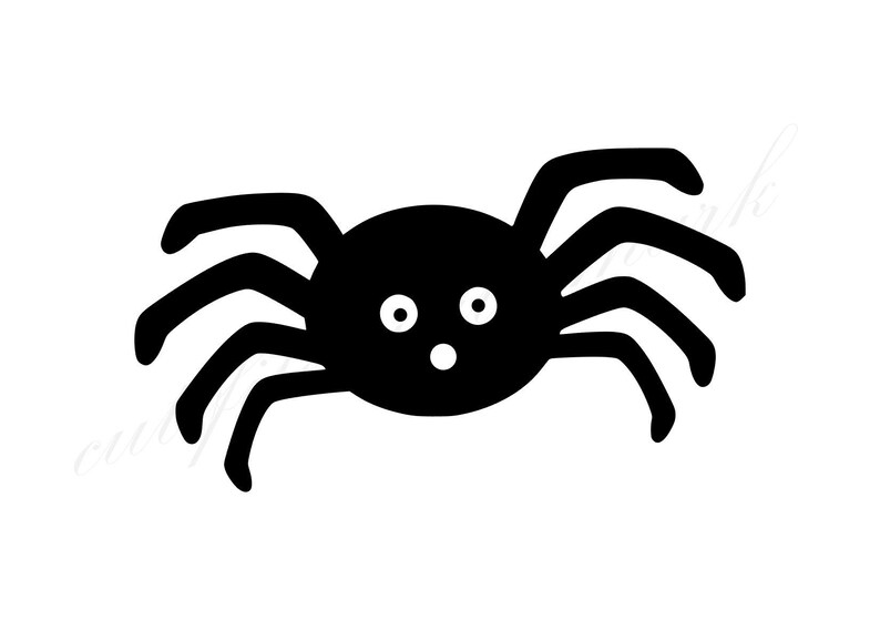 Spider Halloween Shadow Cut Files SVG &amp; Studio 3 File for | Etsy