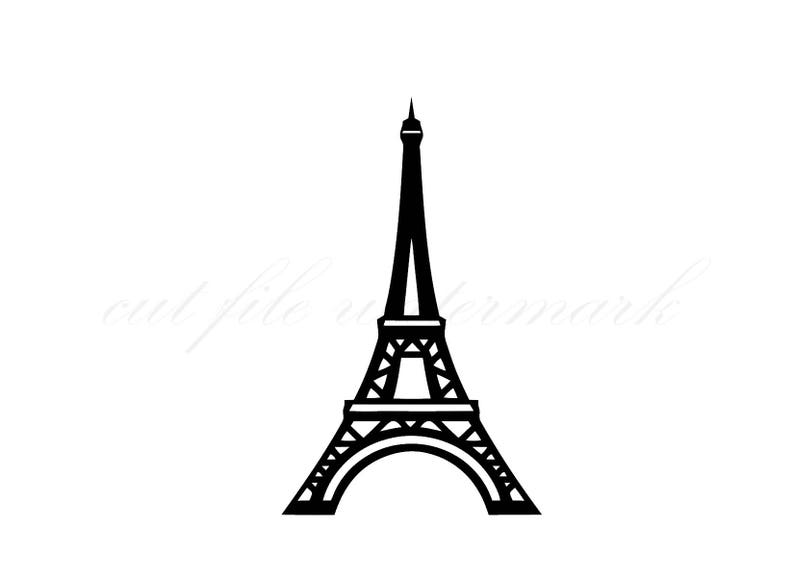Eiffel Tower Cut Files SVG /& Studio 3 File for Silhouette Brother Cricut Cutouts Decals Designs SVGs Cutout Photo Decal Logos Logo France
