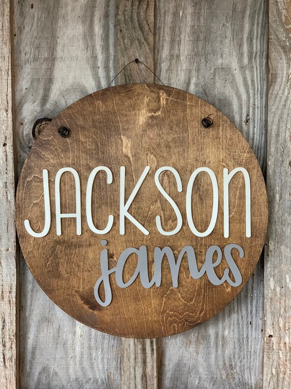 20 Rustic New Baby Boy Door Hanger Hospital Door Etsy
