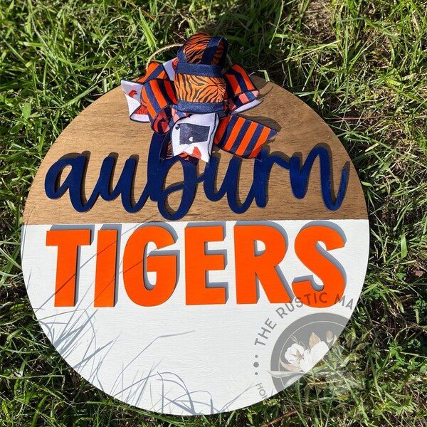 20” Auburn door hanger - football - layered door hanger - home decor - tigers