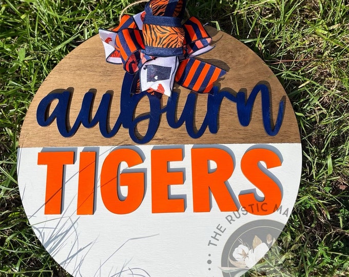 20” Auburn door hanger - football - layered door hanger - home decor - tigers