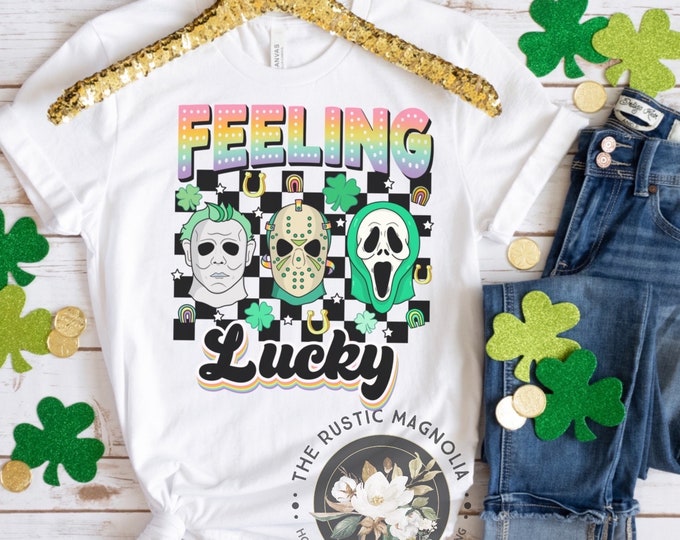 Horror feeling lucky | st Patrick’s day unisex tshirt | st pattys day