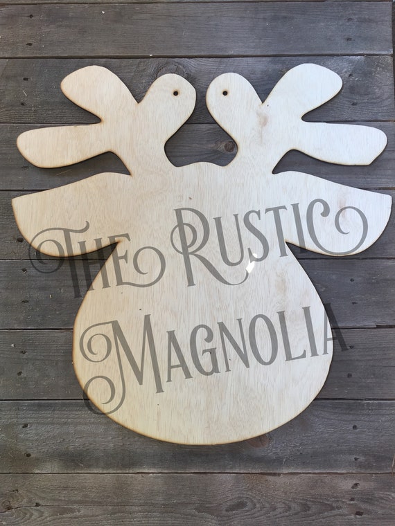 10 Blank Large Reindeer Silhouette Diy Unfinished Door Reindeer Silhouette Diy Unfinished Door