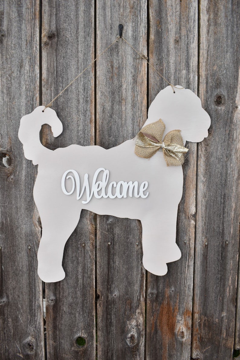 20 Wood Doodle Golden Doodle Labradoodle Dog Door Hanger Etsy