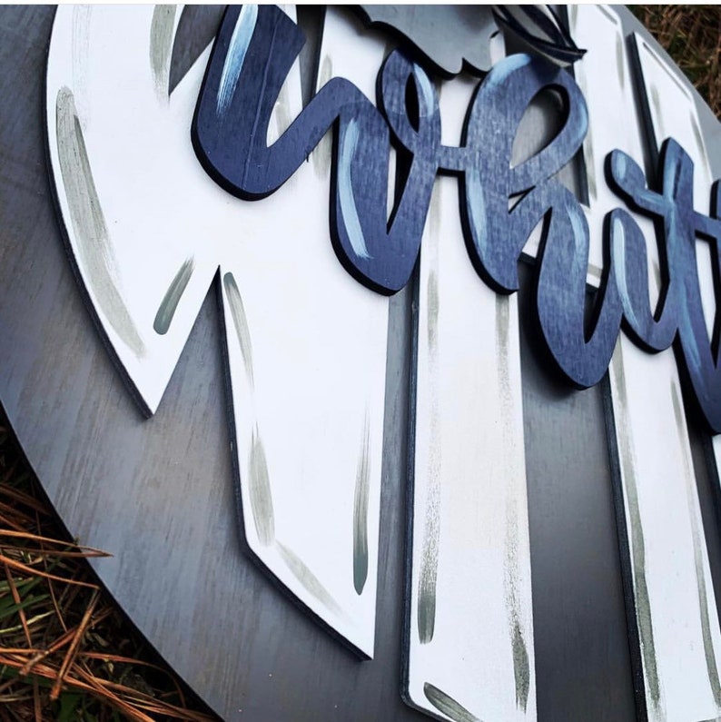 15 Rustic Monogram Baby Boy Door Hanger Hospital Door Etsy