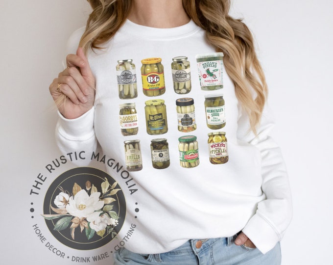 Pickle unisex sweatshirt | vintage canned pickle sweatshirt