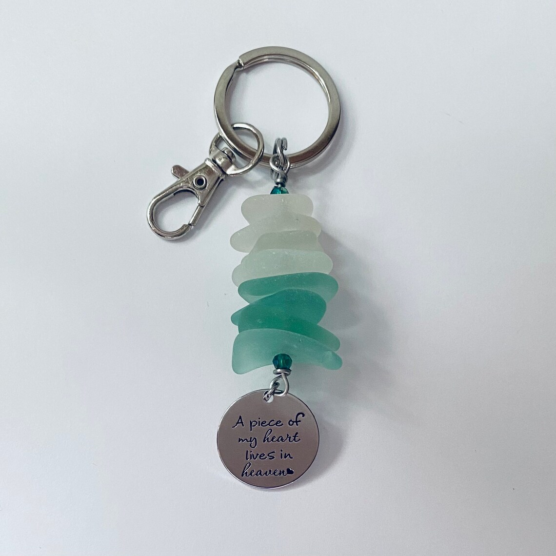 Genuine Sea Glass Keychain Etsy
