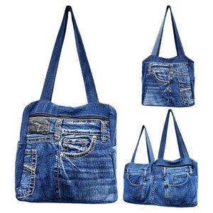 Sac à bandoulière hippie fait main côté bohème denim femme voyage des années 80 gitane fourre-tout sac à main Boho 100 personnes coton des années 90 Festival cartable