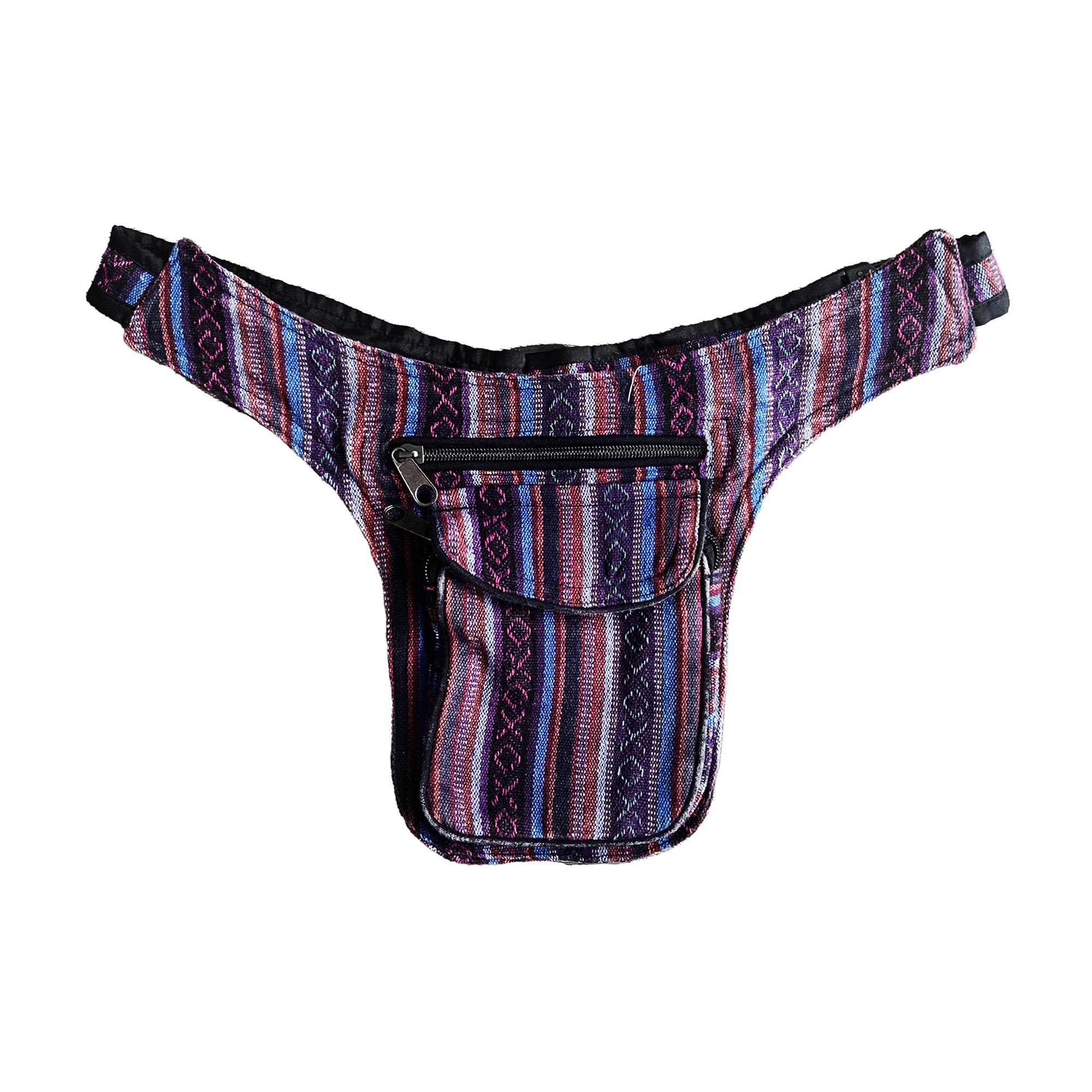 Boho Hippie Bum Bag Festival Waist Belt Pouch Fanny Pack Tribal Cotton ...