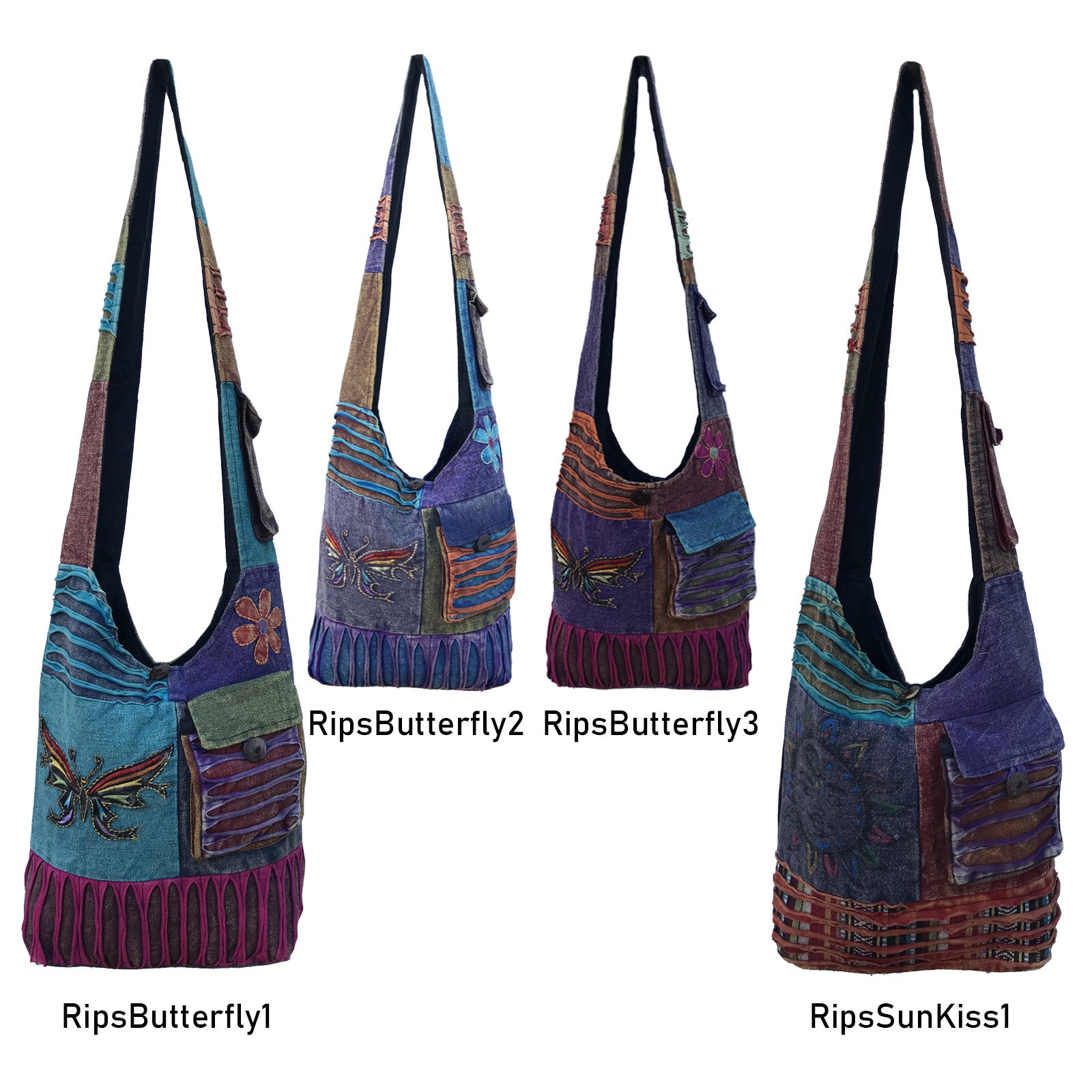 New Hippie Handmade Side Crossbody Shoulder Bag | Bohemian