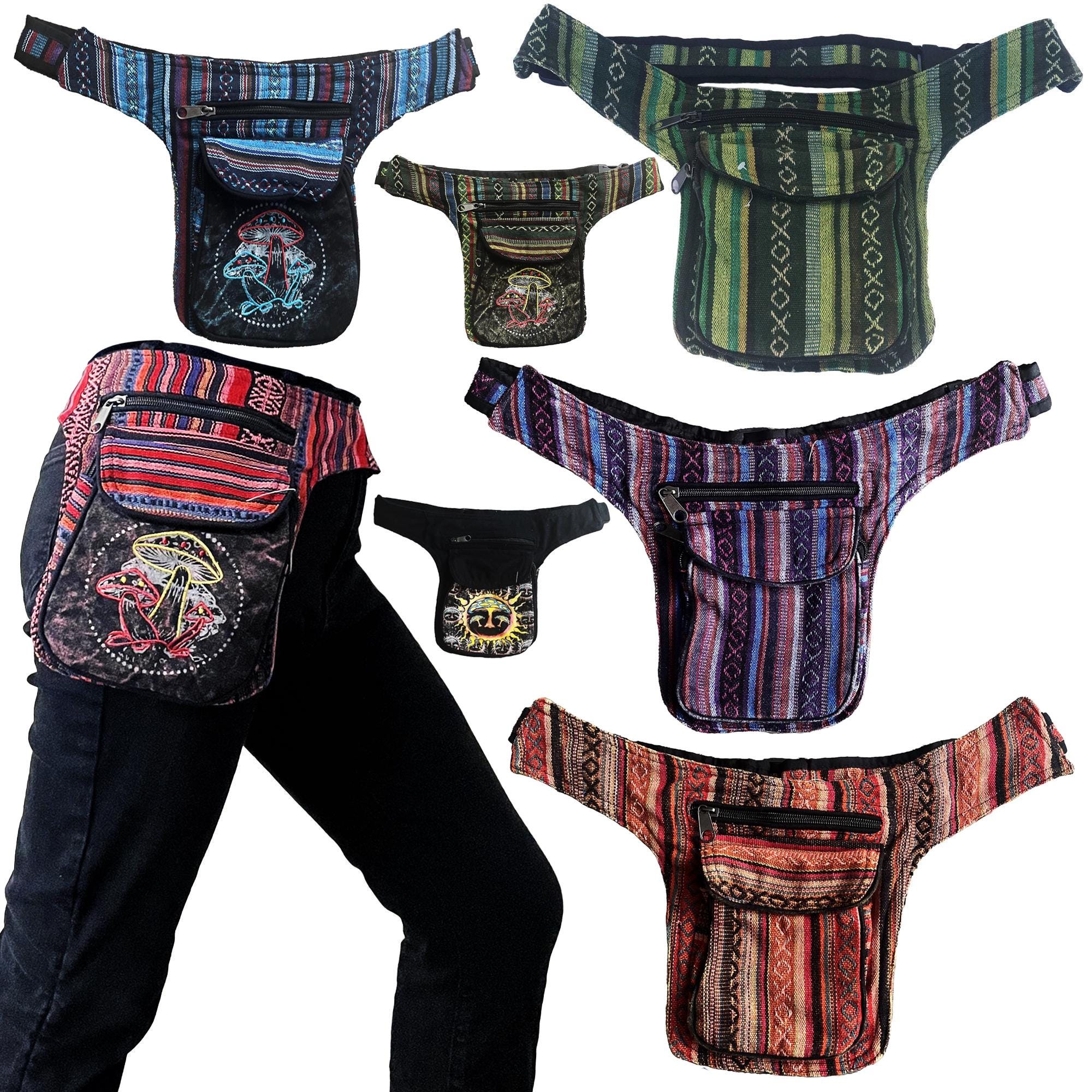 Boho Hippie Bum Bag Festival Waist Belt Pouch Fanny Pack Tribal Cotton ...