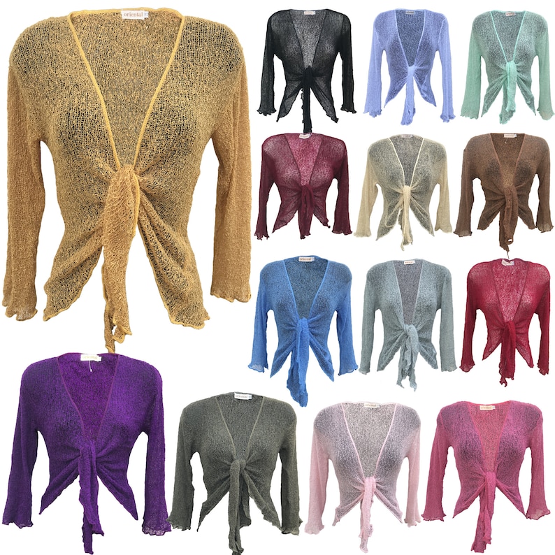 tie knot cardigan