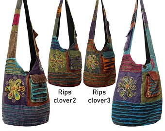 ☆haveawhale☆ bohemian shoulder bag IV 5015834249 Amazon.com: Bohemian Quilted Torn Look Razor Cut Hippie