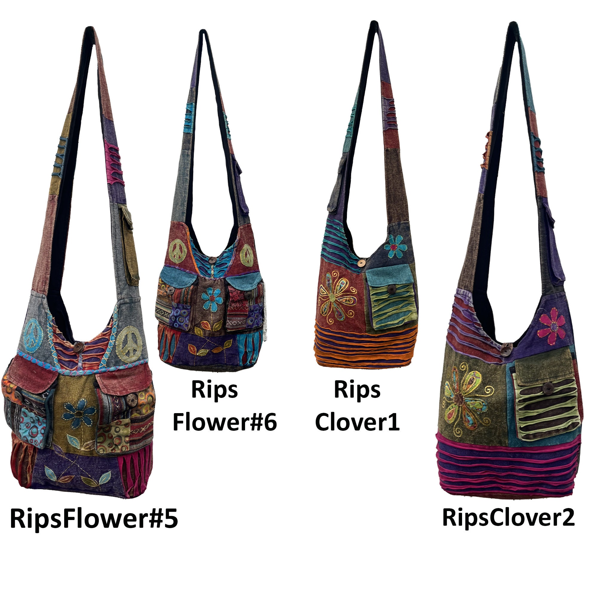 Hippy Handmade Side Crossbody Shoulder Bag Bohemian Mens Womens Travel  Gypsy Banjara Tote Handbag Boho Cotton 80s Festival Satchel Bags 