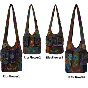 Hippy Handmade Side Crossbody Shoulder Bag Bohemian Mens Womens Travel ...