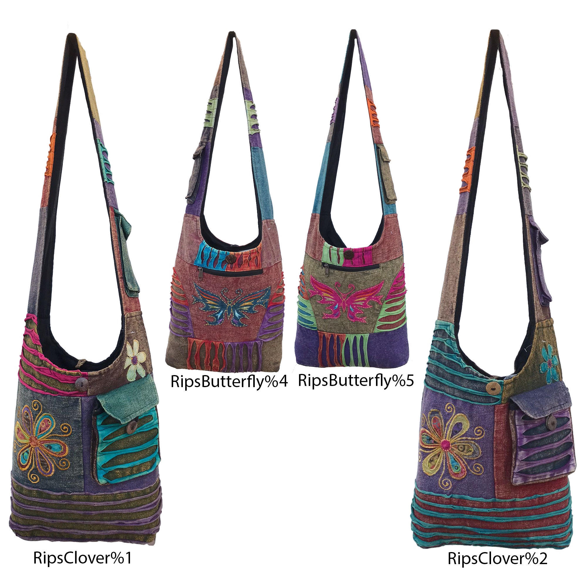 New Hippie Handmade Side Crossbody Shoulder Bag Bohemian | Etsy