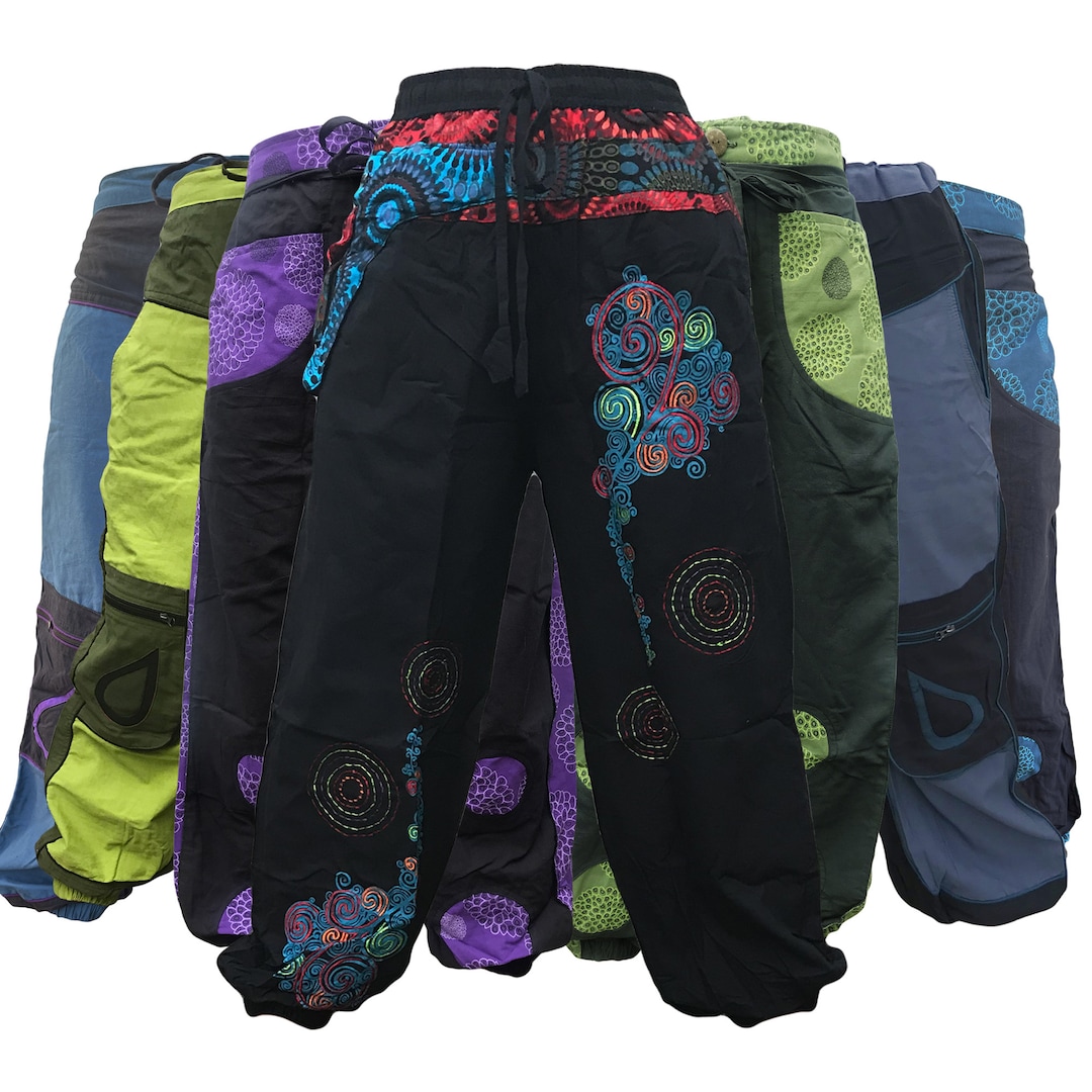 Helix Spiral Harem Pants Unisex Grey main image 0
