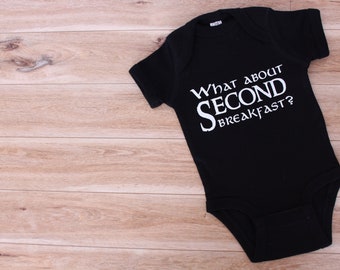 Baby Bodysuit, Lord of the Rings,second breakfast, MADE TO ORDER