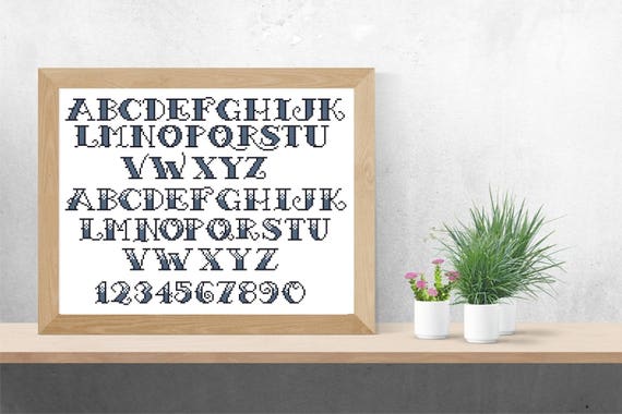 Needlepoint Alphabet Chart