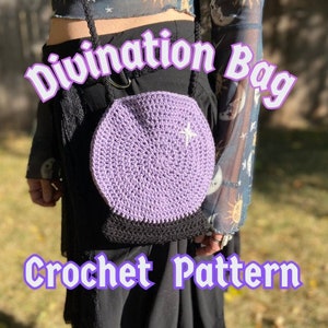 Crochet PATTERN || Divination Bag || PDF Digital File || Crochet Crystal Ball || Crochet Bag Pattern