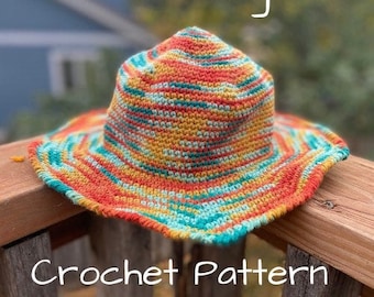 CROCHET PATTERN || Schwag Hat Pattern || Crochet Sun hat Pattern || PDF Pattern