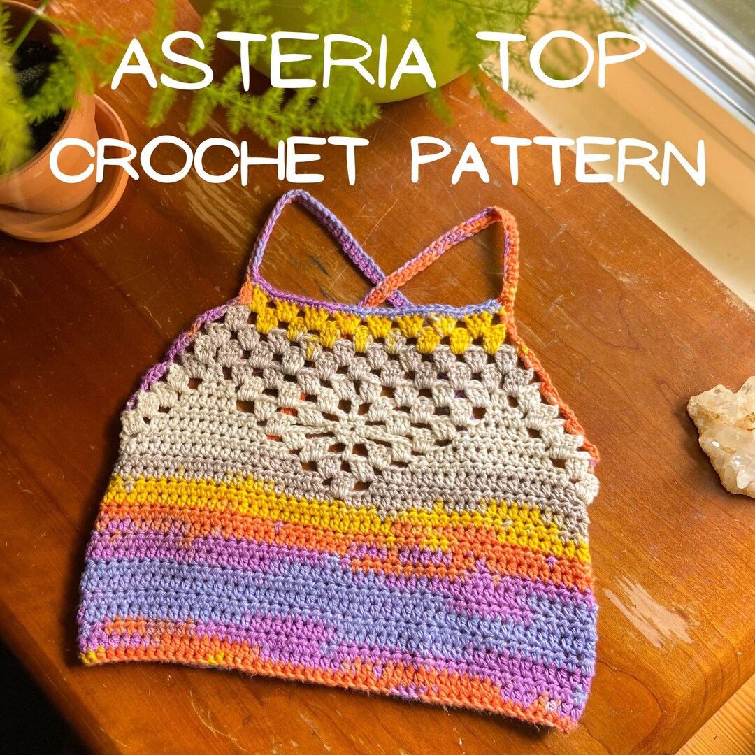 CROCHET PATTERN Asteria Top Crochet Pattern Crop Top Etsy