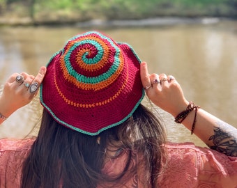 Spiral Bucket Hat || Crochet Bucket Hat || Bucket Hat