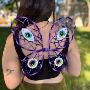 Crochet Fairy Wings: Glow-in-the-Dark Eye Fly Fae Wings
