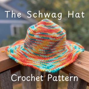 CROCHET PATTERN || Schwag Hat Pattern || Crochet Sun hat Pattern || PDF Pattern