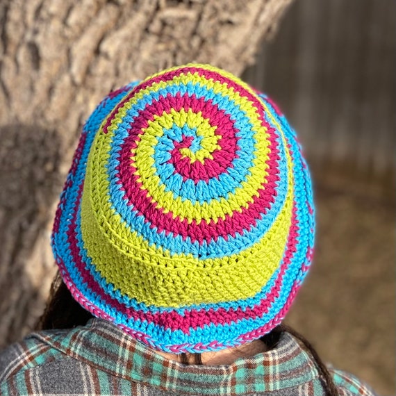 Spiral Bucket Hat Crochet Bucket Hat Bucket Hat -  Canada