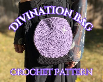 Gehäkelte Wahrsagungs-Tasche MUSTER: Witchy Crystal Ball Bag (PDF Digitale Datei)