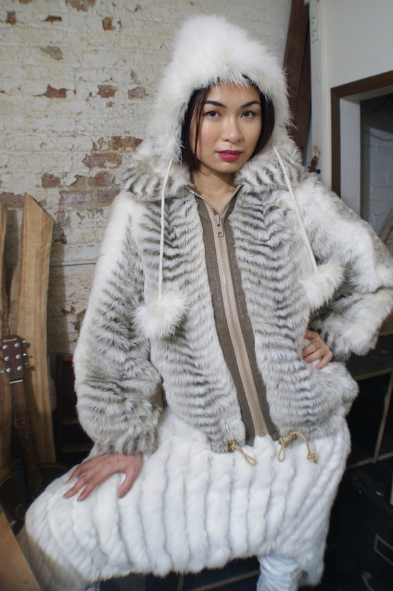 Faux Fur Animal Print Jacket - image 2