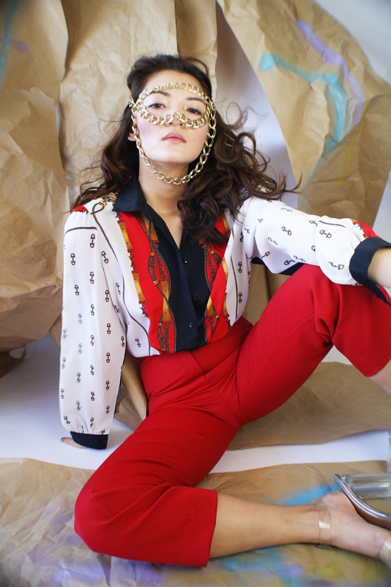 1980's Wonderfully Kitschy Blouse
