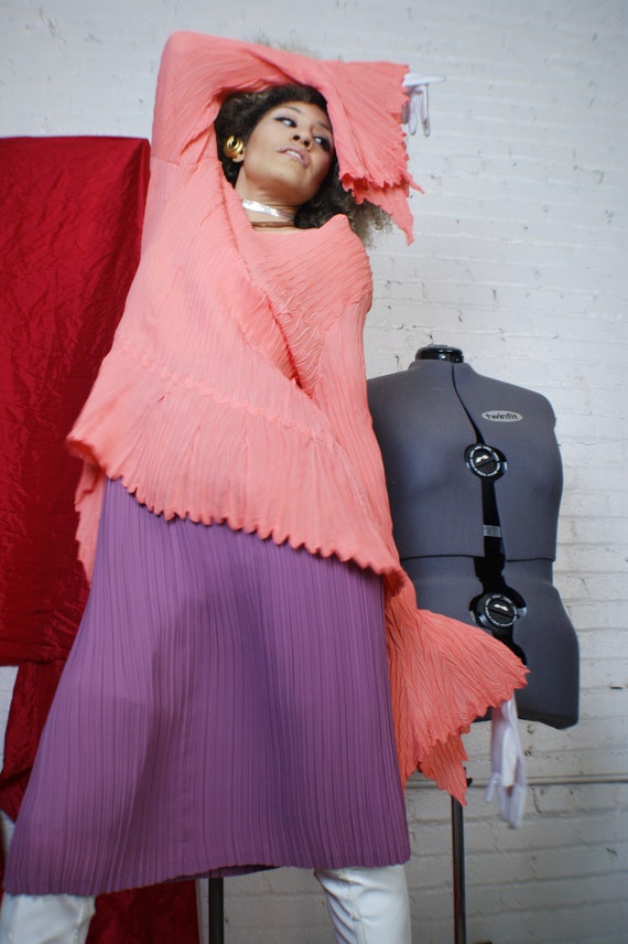 Pleated Mulberry Berry Skirt - image 2