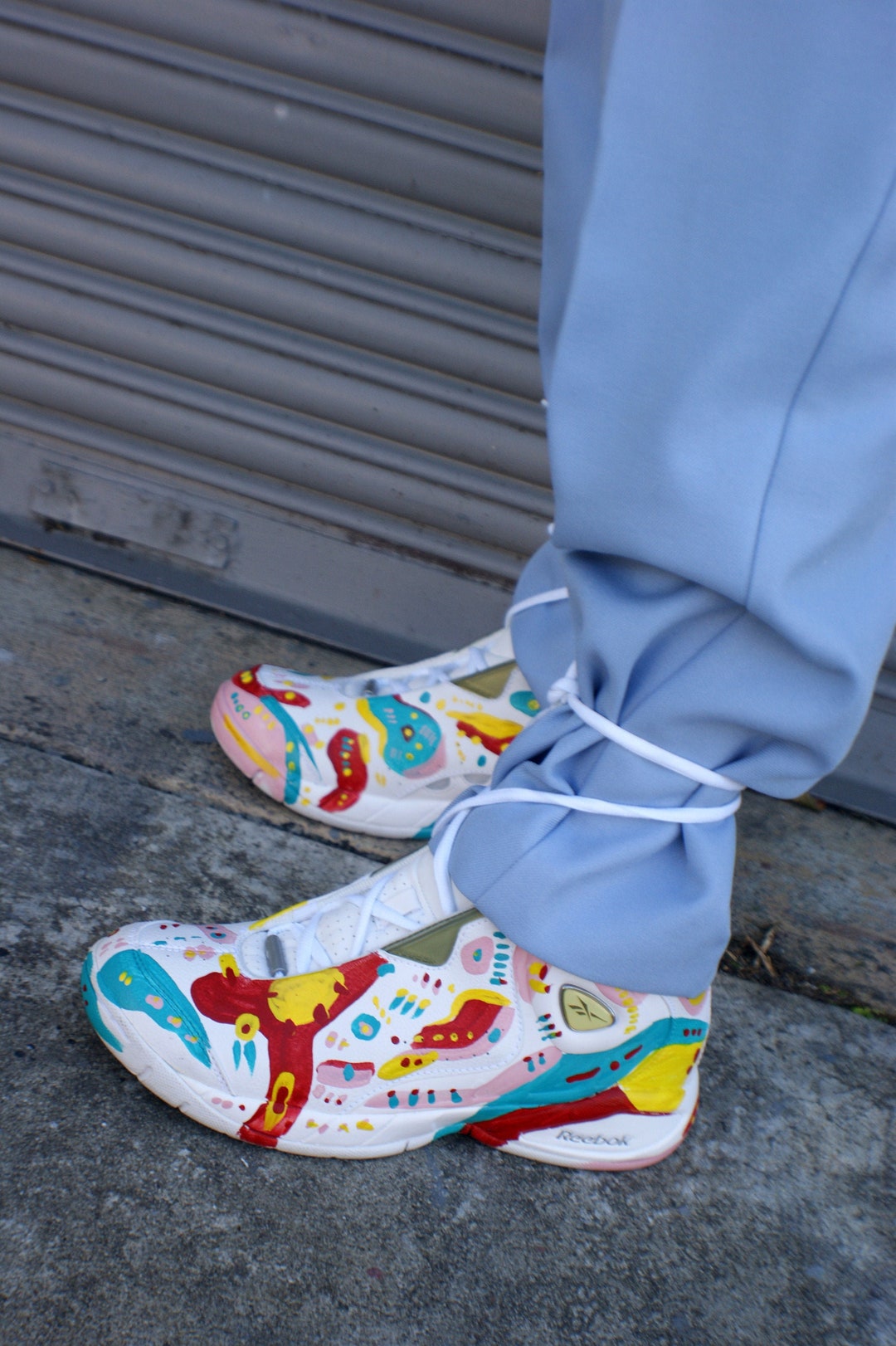 Hand Painted Vintage Reebok Sneakers - Etsy