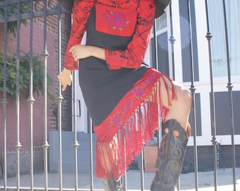 Vintage Mexican Silk Dress