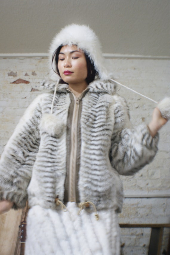 Faux Fur Animal Print Jacket - image 4