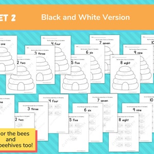 Number Craft Pages for Kids Learn Numbers 1 to 10 Fun - Etsy