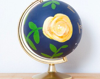 Handpainted Globe || Painted Globe