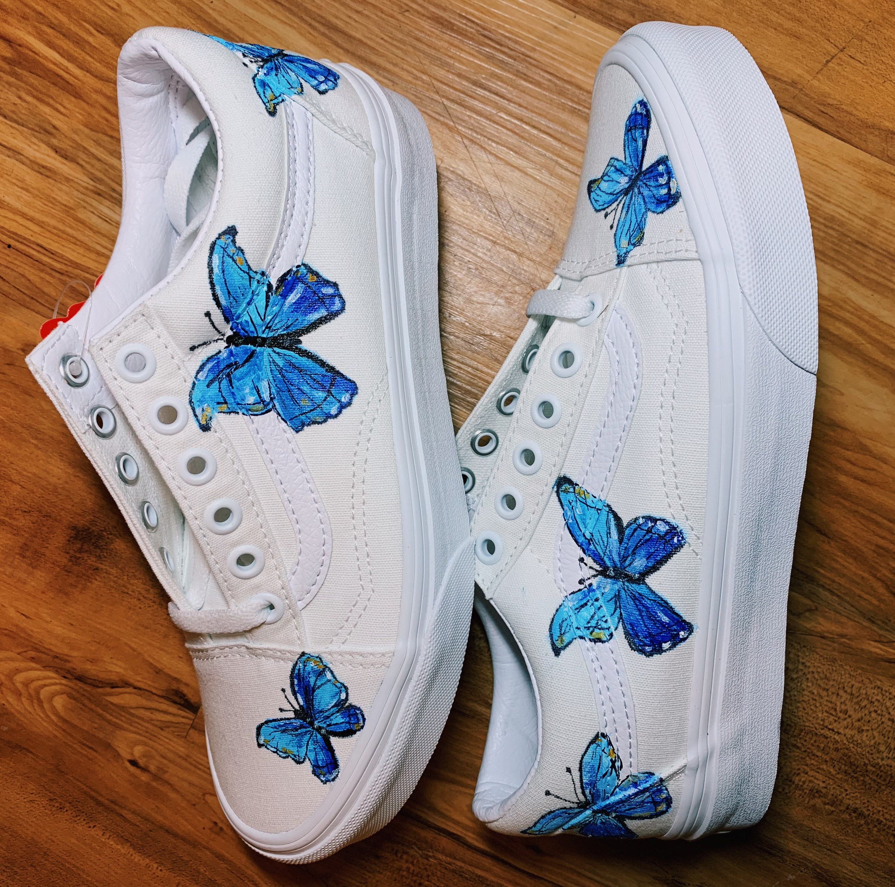 butterfly painted vans